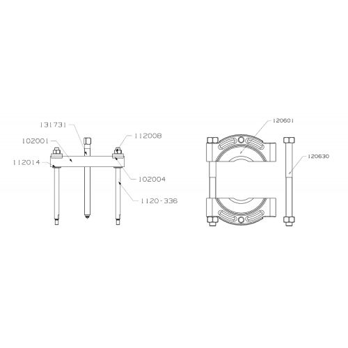 EXTRACTOR FORZA PUENTE Y GUILLOTINA SERIE 1100S-1200